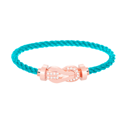 [GALE]CHANCE LARGE 8 FIGURE BUCKLE HALF DIAMOND BRACELET ROSE GOLD