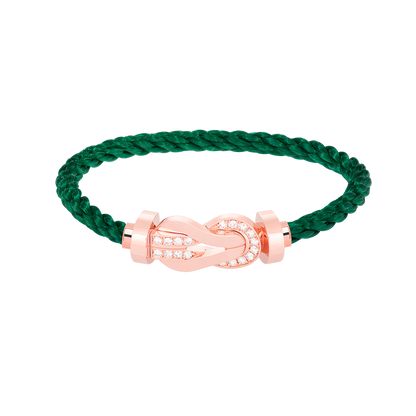 [GALE]CHANCE LARGE 8 FIGURE BUCKLE HALF DIAMOND BRACELET ROSE GOLD