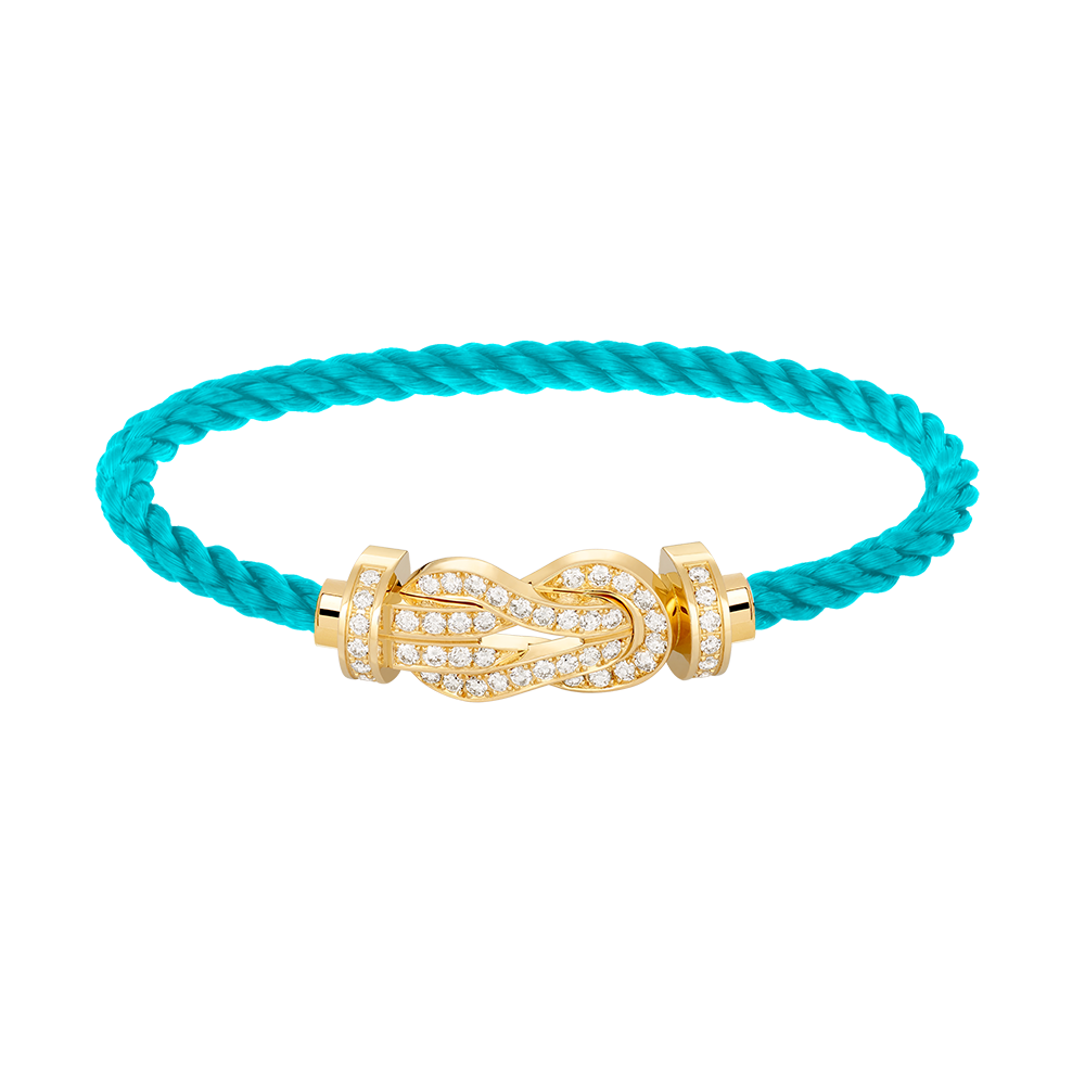 [GALE]CHANCE LARGE 8 FIGURE BUCKLE FULLDIAMOND BRACELET GOLD