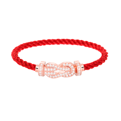 [GALE]CHANCE LARGE 8 FIGURE BUCKLE FULL DIAMOND BRACELET ROSE GOLD