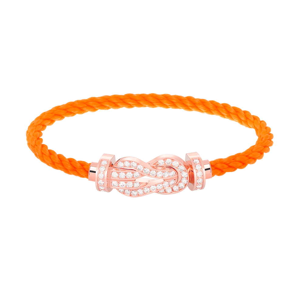 [GALE]CHANCE LARGE 8 FIGURE BUCKLE FULL DIAMOND BRACELET ROSE GOLD