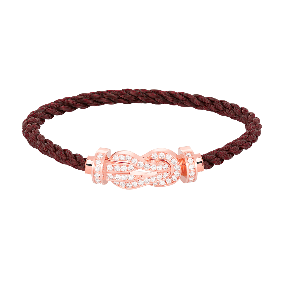 [GALE]CHANCE LARGE 8 FIGURE BUCKLE FULL DIAMOND BRACELET ROSE GOLD