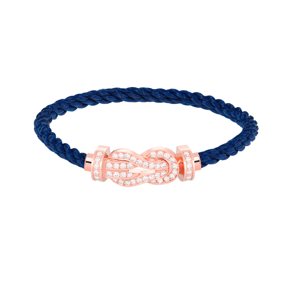 [GALE]CHANCE LARGE 8 FIGURE BUCKLE FULL DIAMOND BRACELET ROSE GOLD