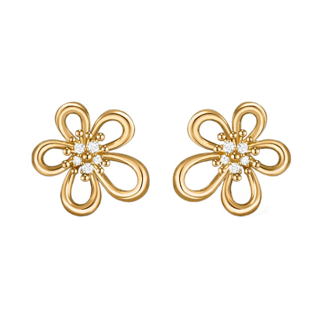 [GALE JURI] FLOWERLACE EARRING 5 DIAMONDS