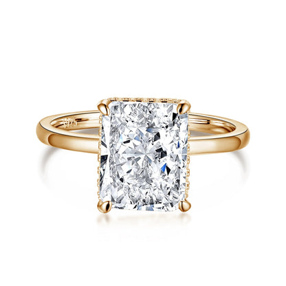 [GALE]4.0 Carat Ornate Enchanting Radiand Cut Banquet Ring
