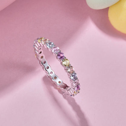 [GALE]Dazzling Resplendent Round Cut Party Ring