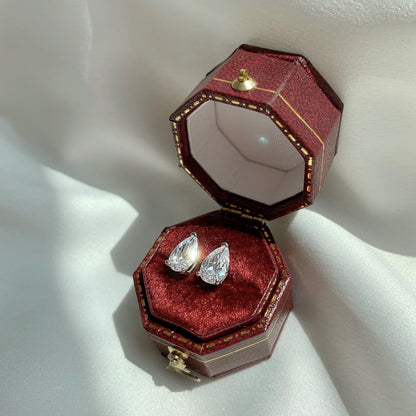 [GALE]Ornate Water Drop Shape Earrings