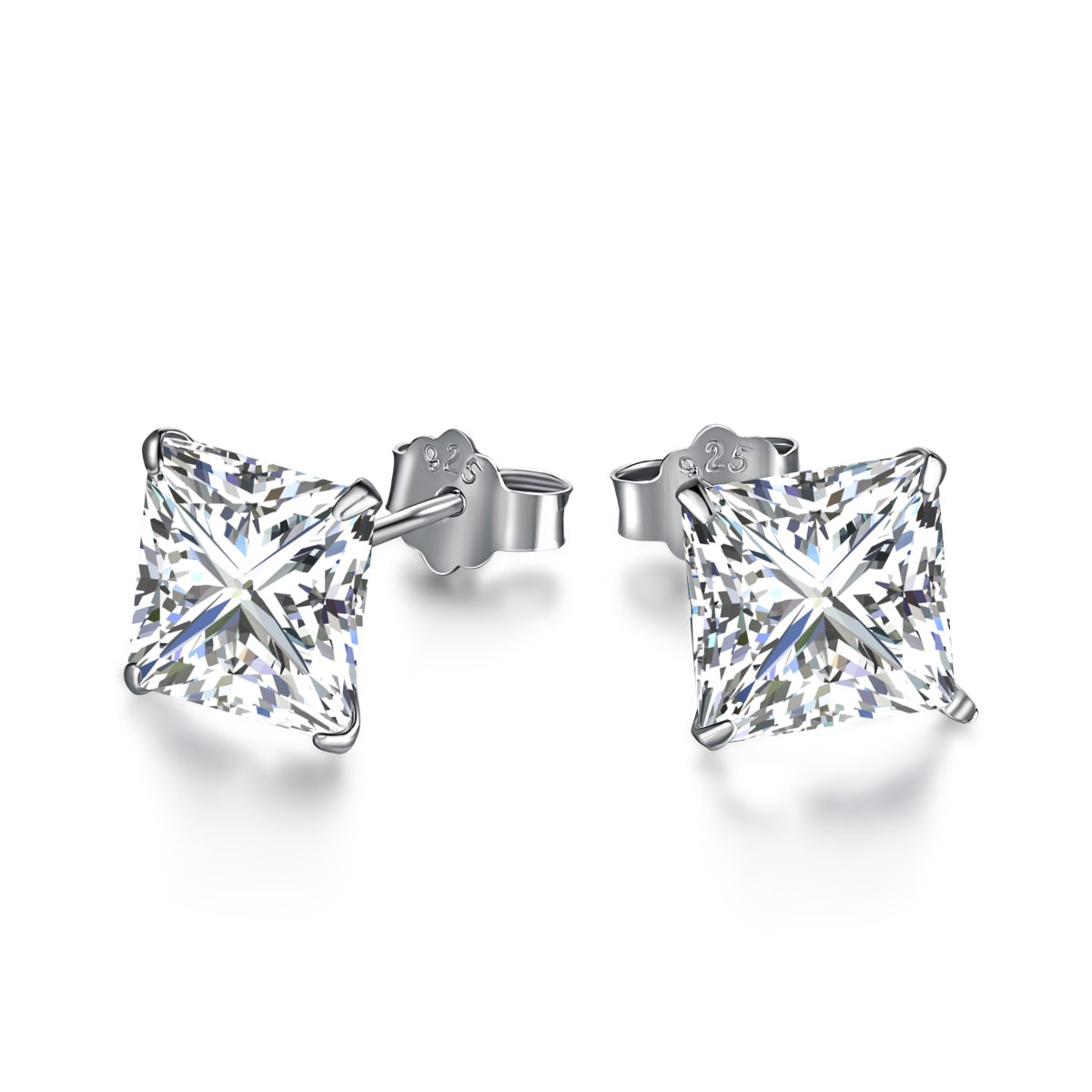 [GALE]Ornate Square Shape Earrings