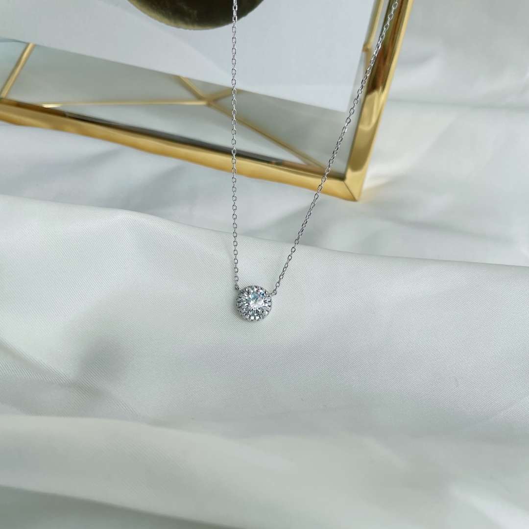 [GALE]Luxurious Round Cut Necklace