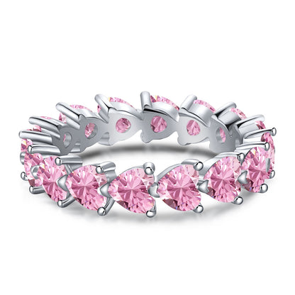 [GALE]0.25 Carat Radiant Romance Heart Cut Lover Ring