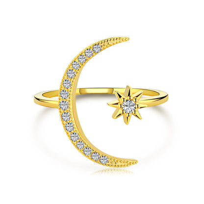 [GALE]Eternity Moon & Star Ring