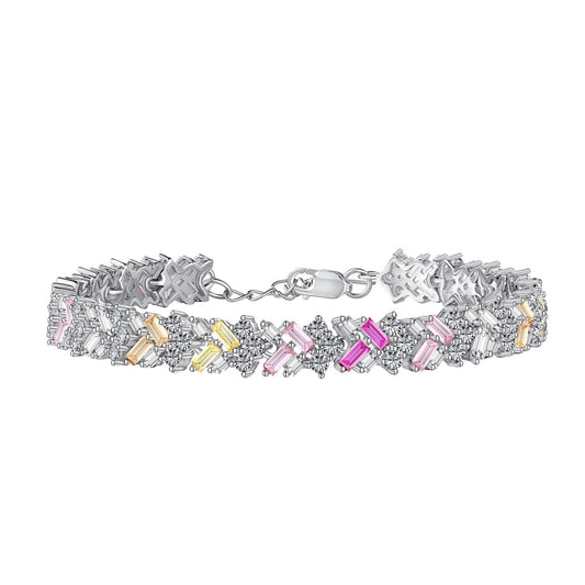 [GALE]Dazzling Unique Multi Shape Daily Bracelet