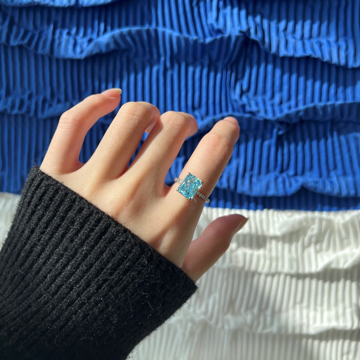 [GALE]4.0 Carat Luxurious Engagement Ring