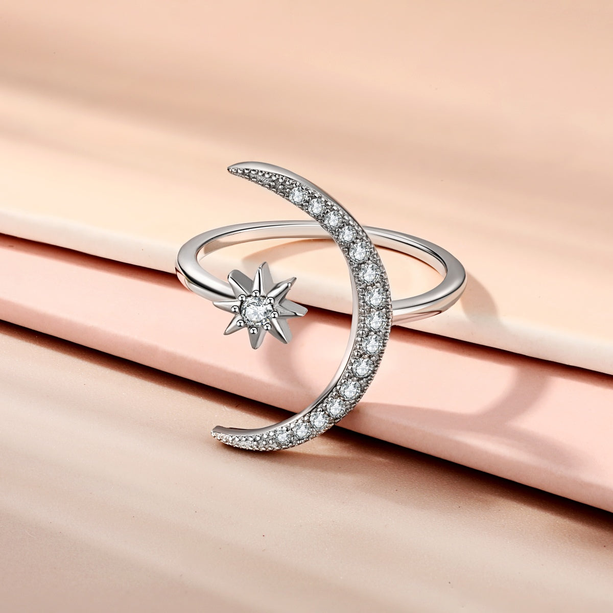 [GALE]Eternity Moon & Star Ring