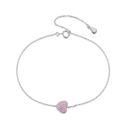 [GALE]Heart-Shaped Gentle and Versatile Bracelet