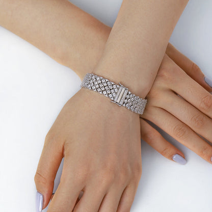 [GALE]Ornate Elegant Round Cut Party Bracelet