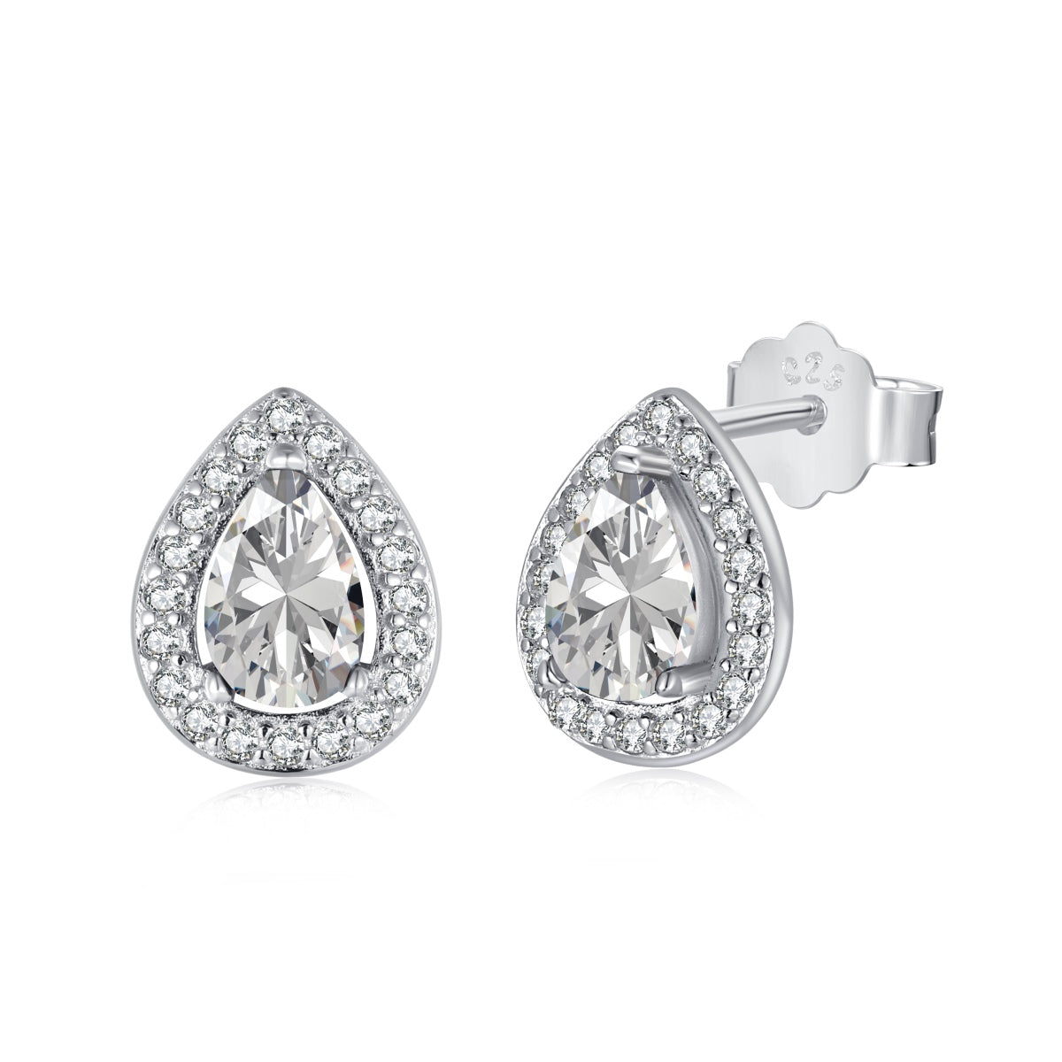[GALE]Luxurious Water Drop Shape Earrings