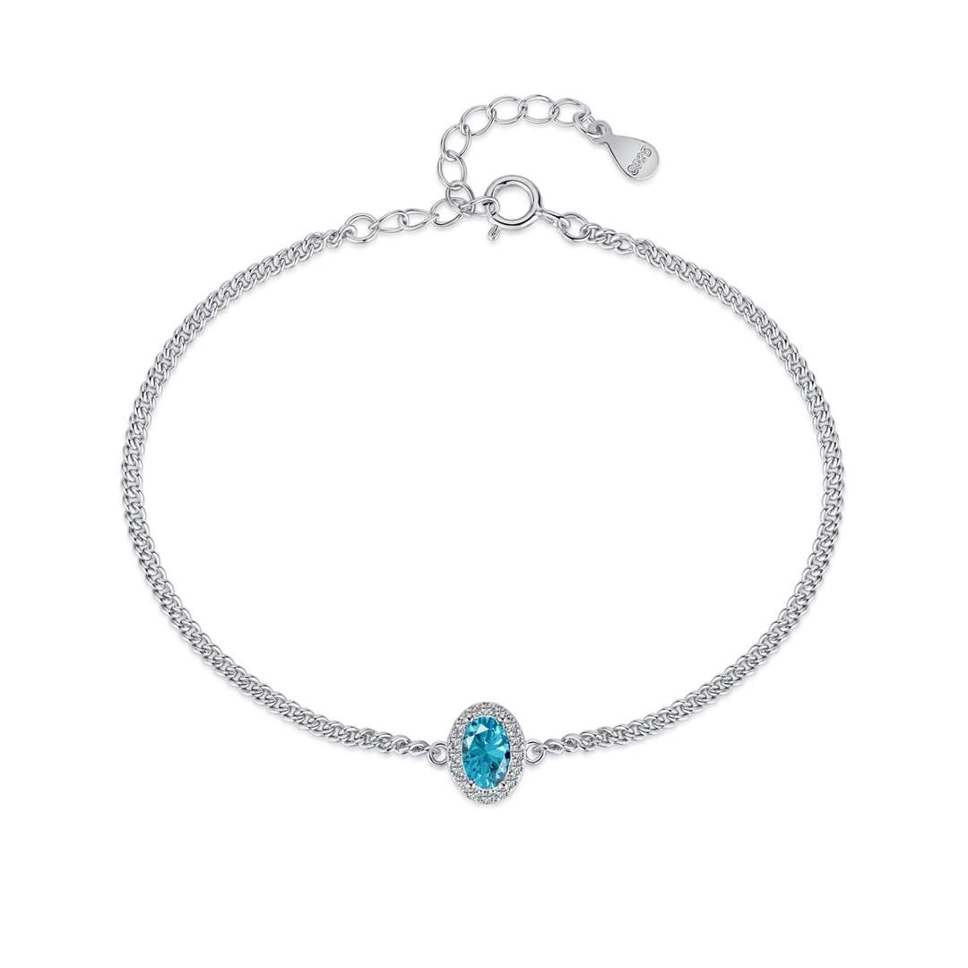 [GALE]Exquisite Oval Shape Bracelet