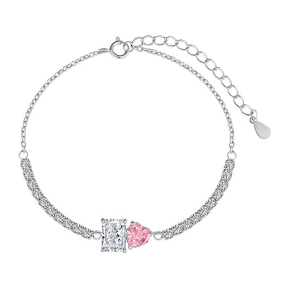 [GALE]Dazzling Unique Multi Shape Lover Bracelet