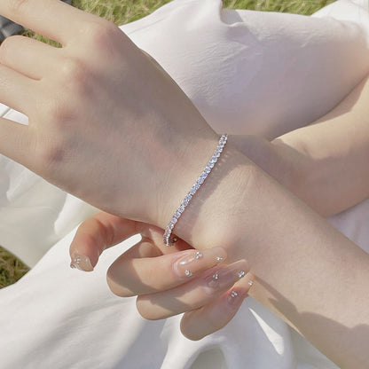 [GALE]Radiant Colorful Round Cut Party Bracelet