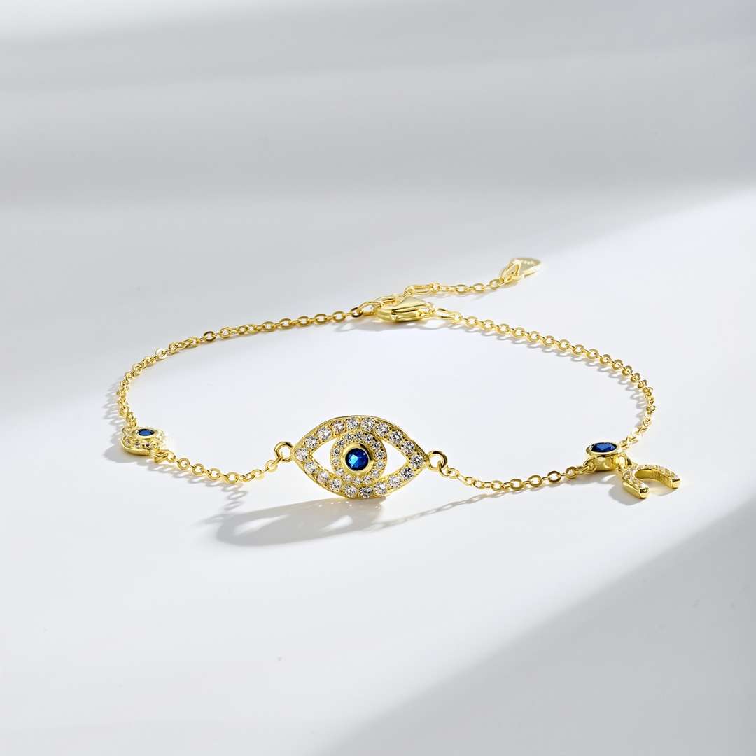 [GALE]Dainty Eye Shape Necklace