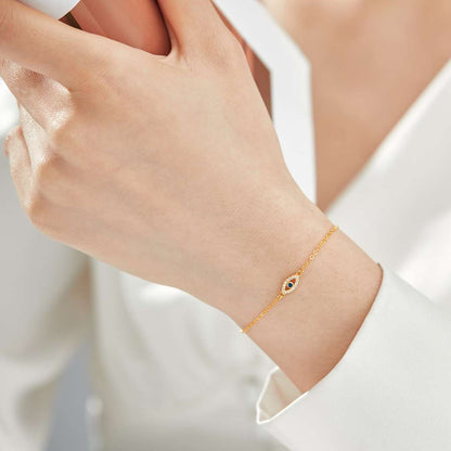 [GALE]Evil Eye Shape Necklace