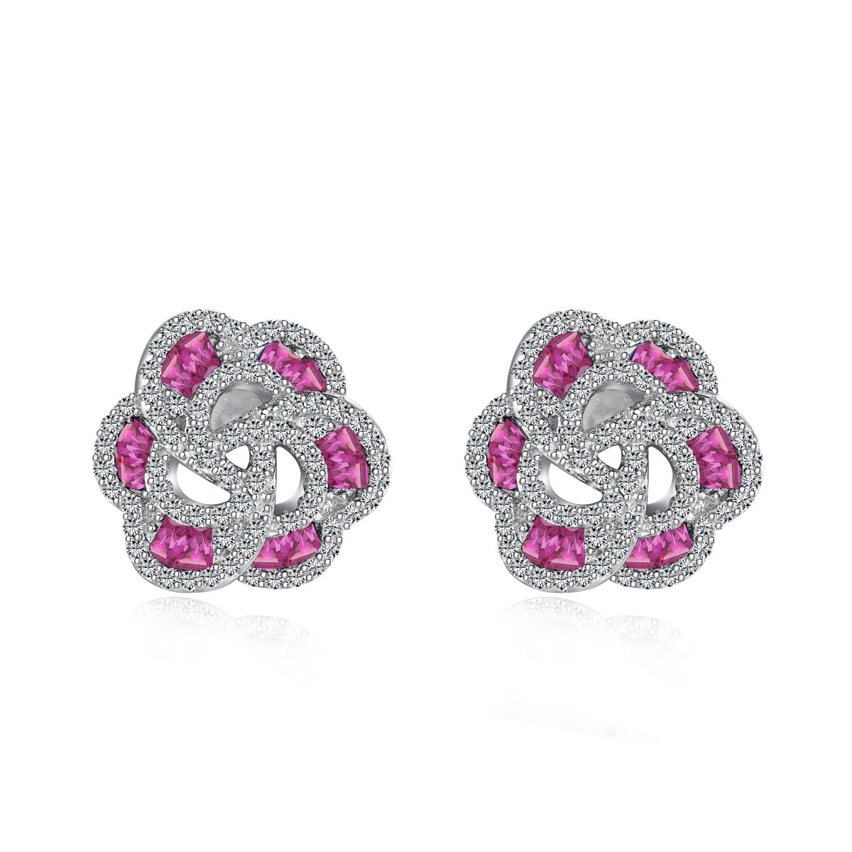 [GALE]Exquisite Flower Shape Daily Earrings