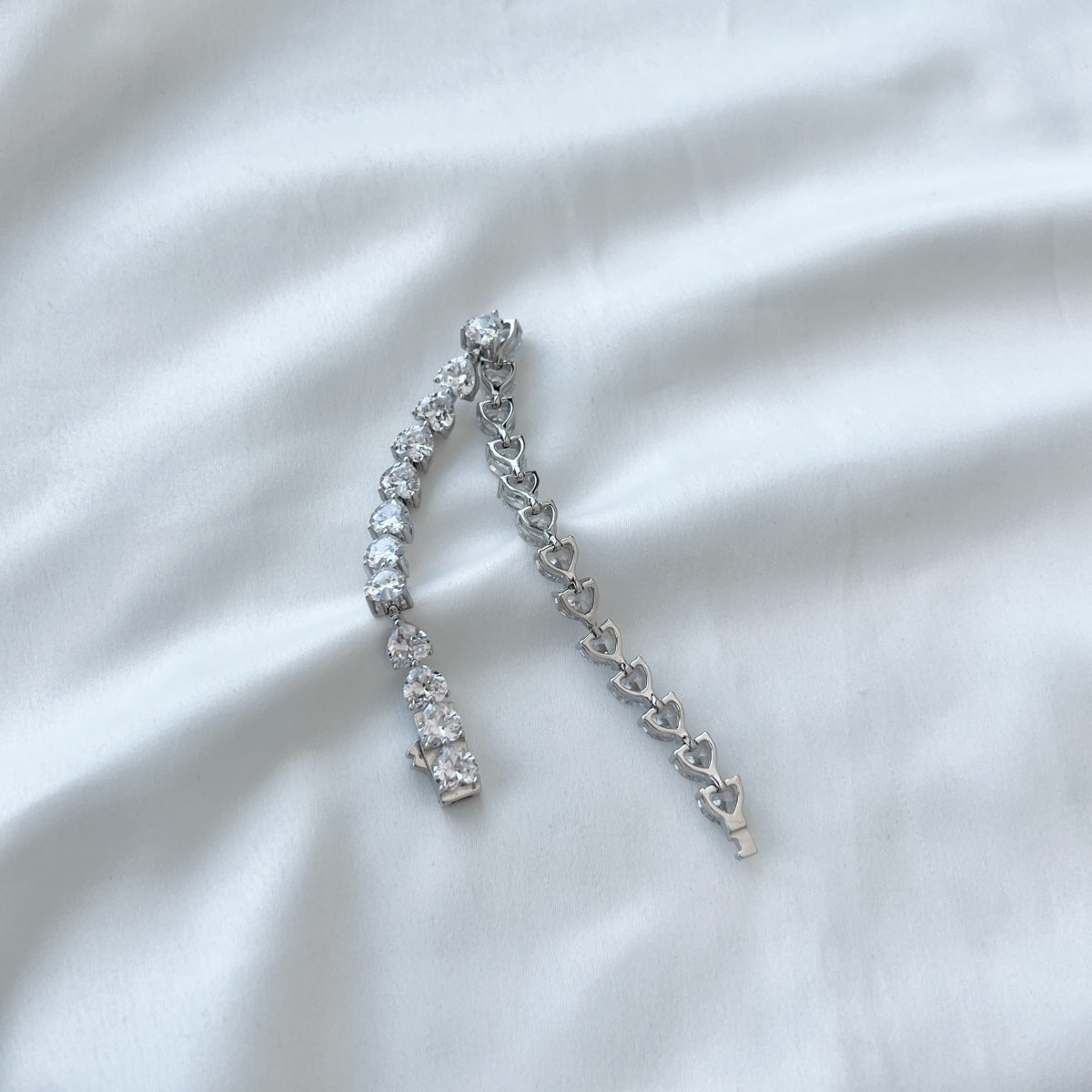 [GALE]0.75 Carat Elegant Romantic Heart Shape Lover Bracelet