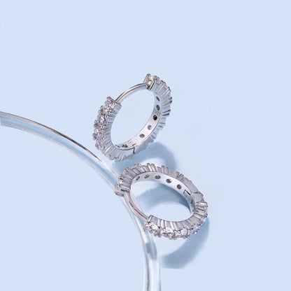[GALE]Radiant Colorful Round Cut Earrings