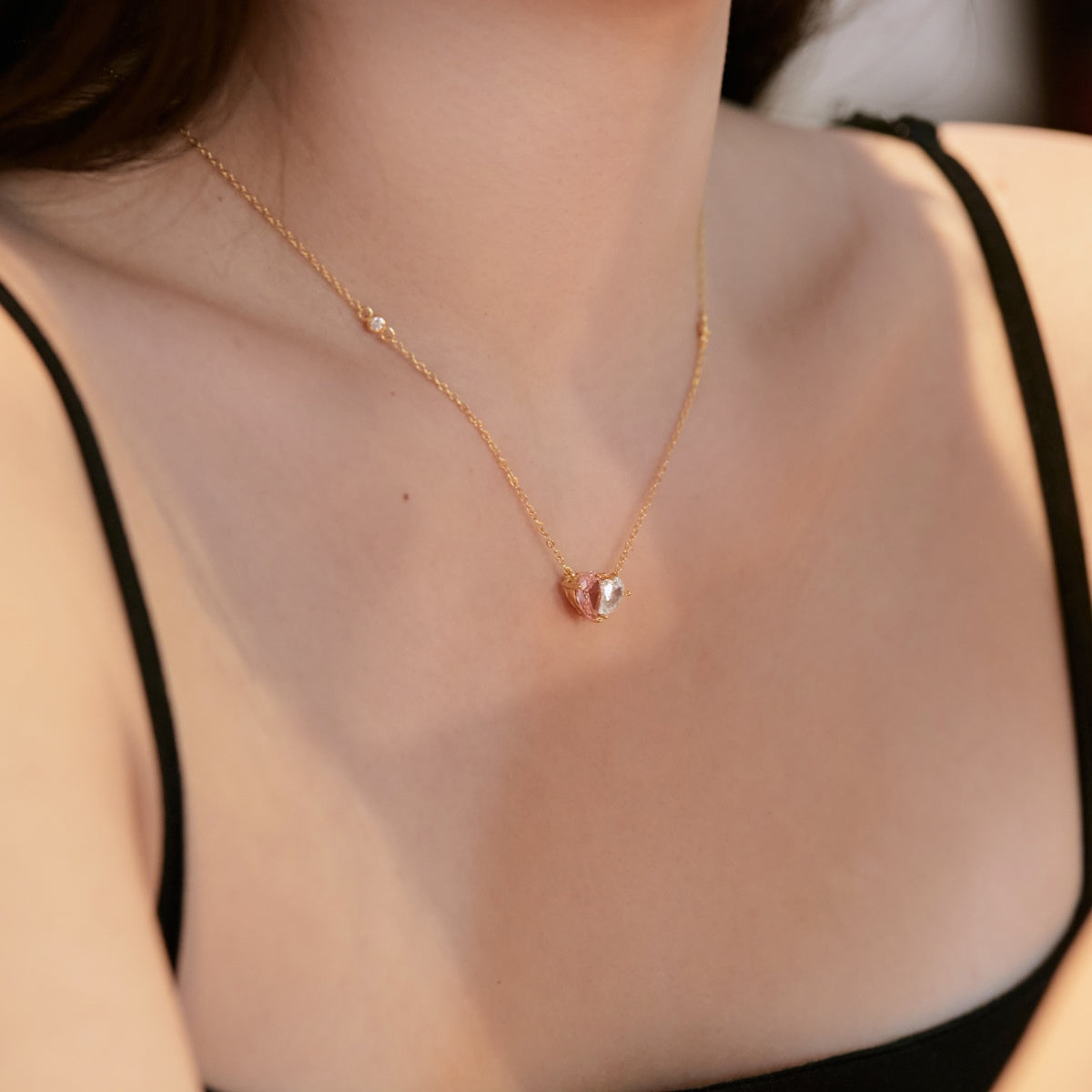 [GALE]Unique Heart Shape Necklace