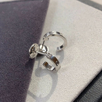 [GALE]LOVE EARRINGS 2.65MM SILVER