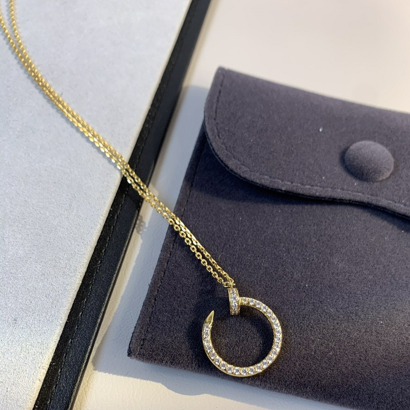 [GALE]JUSTE NECKLACE GOLD DIAMONDS