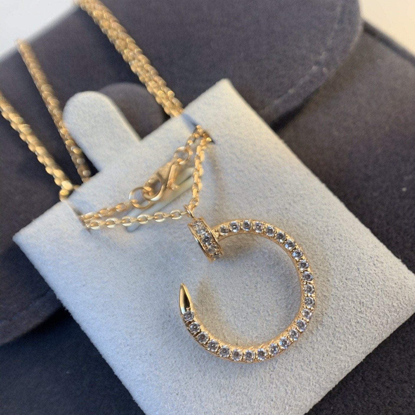[GALE]JUSTE NECKLACE PINK GOLD DIAMONDS