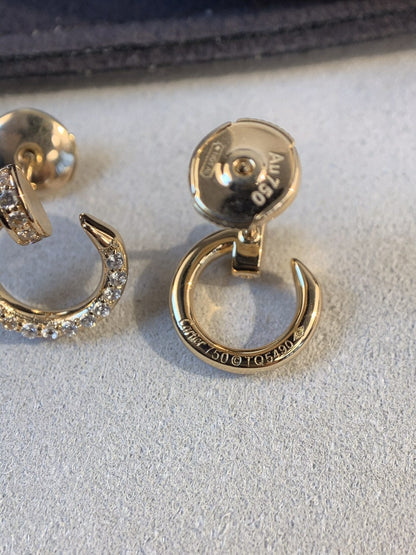 [GALE]JUSTE EARRINGS GOLD DIAMONDS