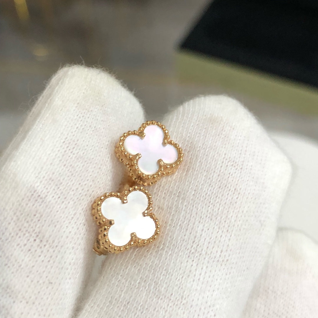[GALE]CLOVER MINI GOLD EARRINGS