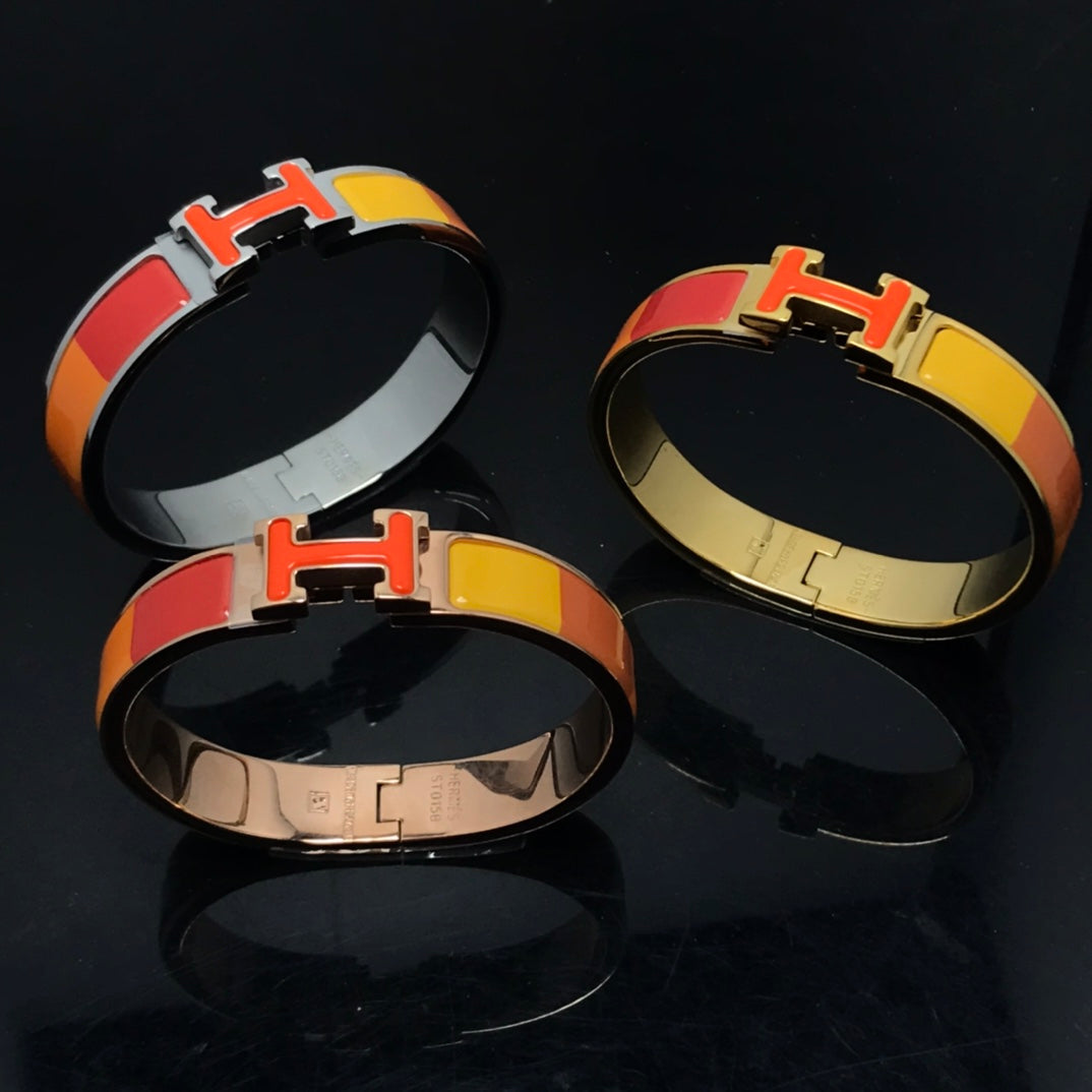 [NOVO]H ブレスレット オレンジ レインボー セラミック