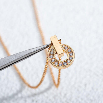 [GALE]GARI NECKLACE PINK GOLD DIAMOND