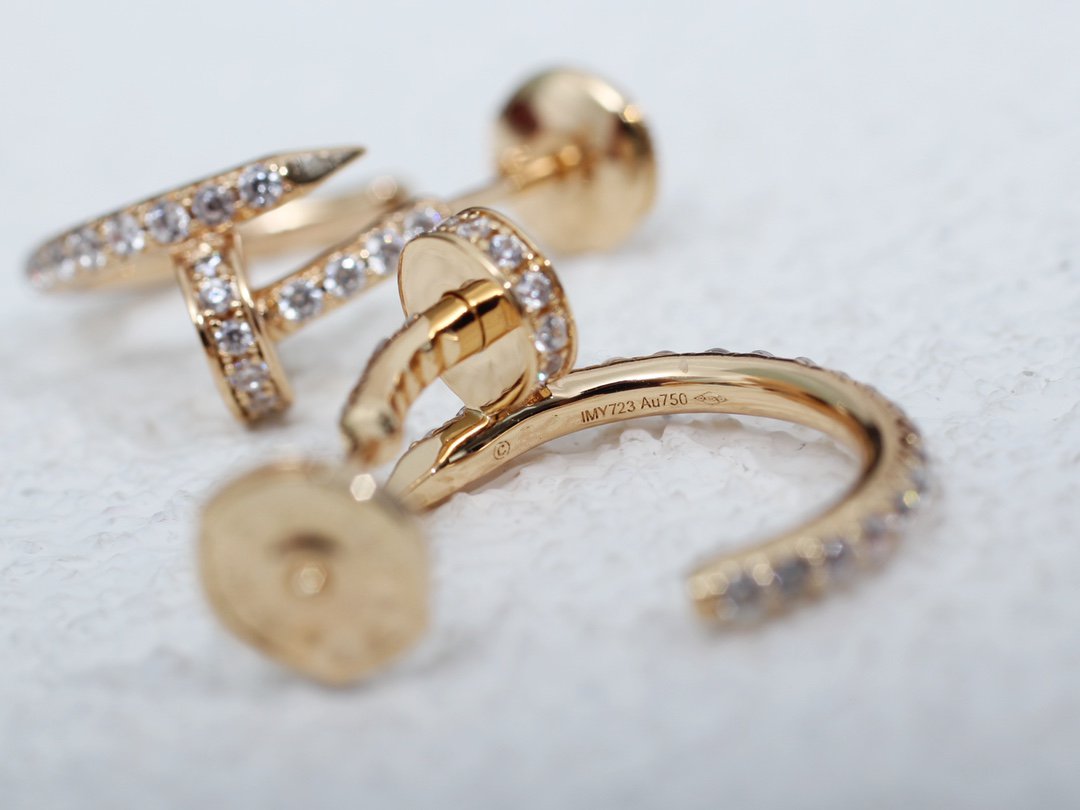 [GALE]JUSTE EARRINGS 12.75MM PINK GOLD DIAMOND