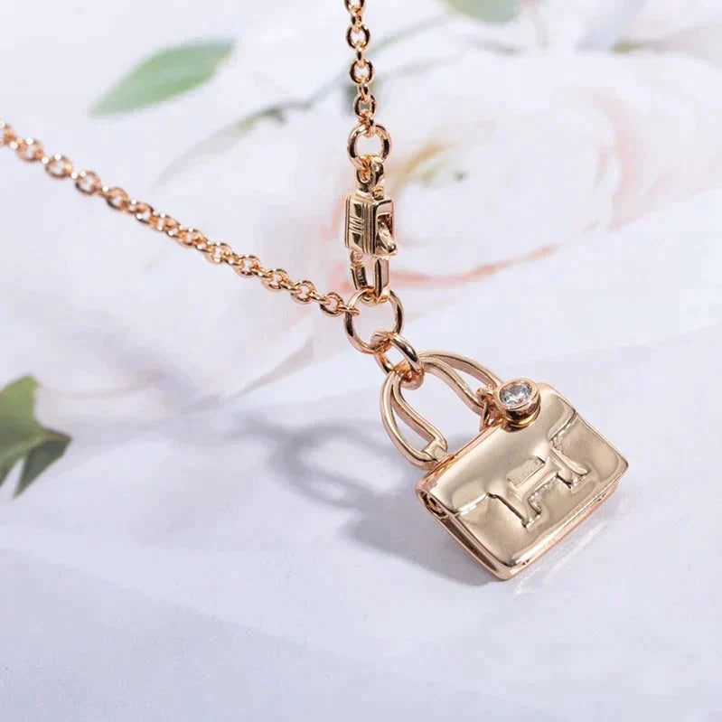 [GALE]AMULETTE PEDANT ROSE GOLD NECKLACE