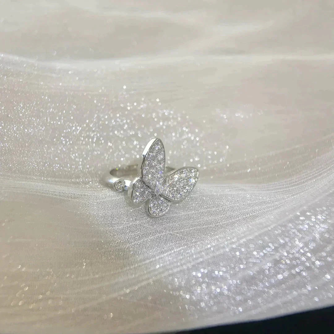 [GALE]BUTTERFLY DIAMOND RING