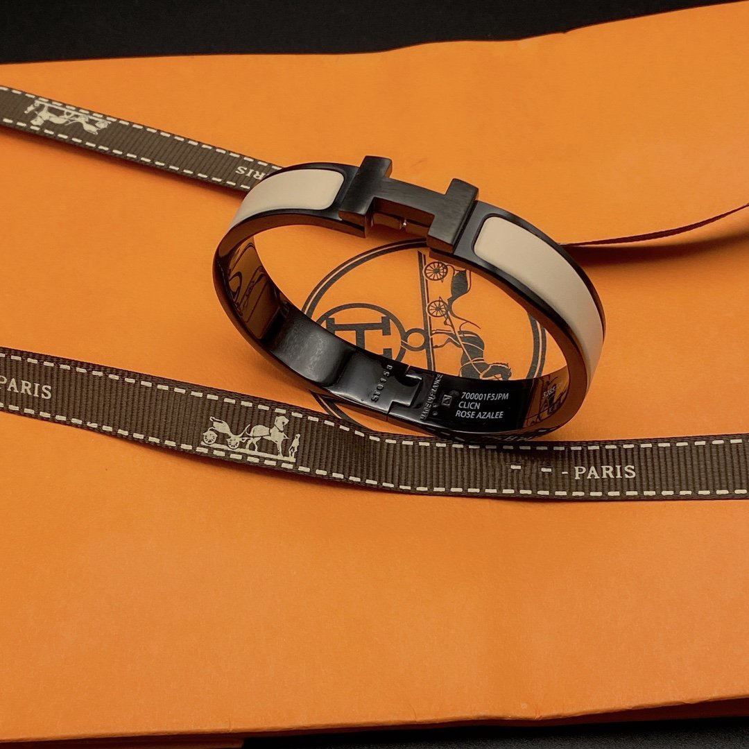 [GALE]H BRACELET 12MM BLACK BEIGE CERAMIC
