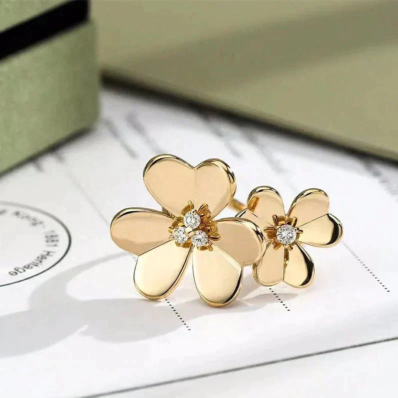 [GALE]CLOVER COMOS GOLD DIAMOND RING