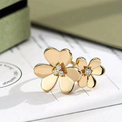 [GALE]CLOVER COMOS GOLD DIAMOND RING