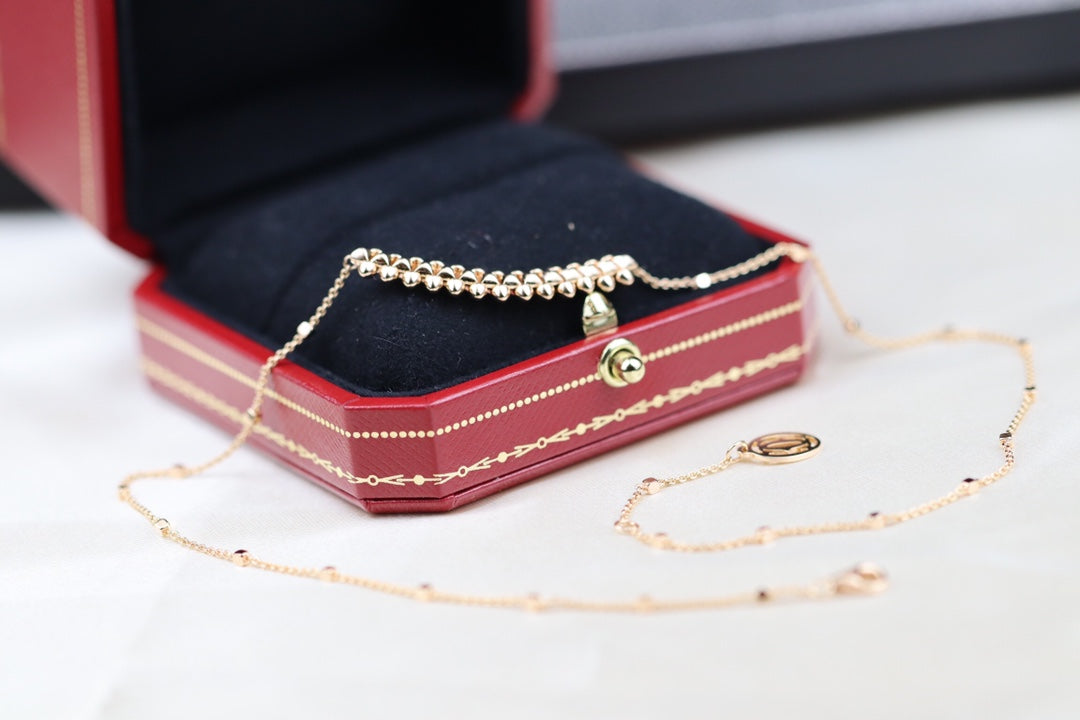 [GALE]CLASH PINK GOLD NECKLACE