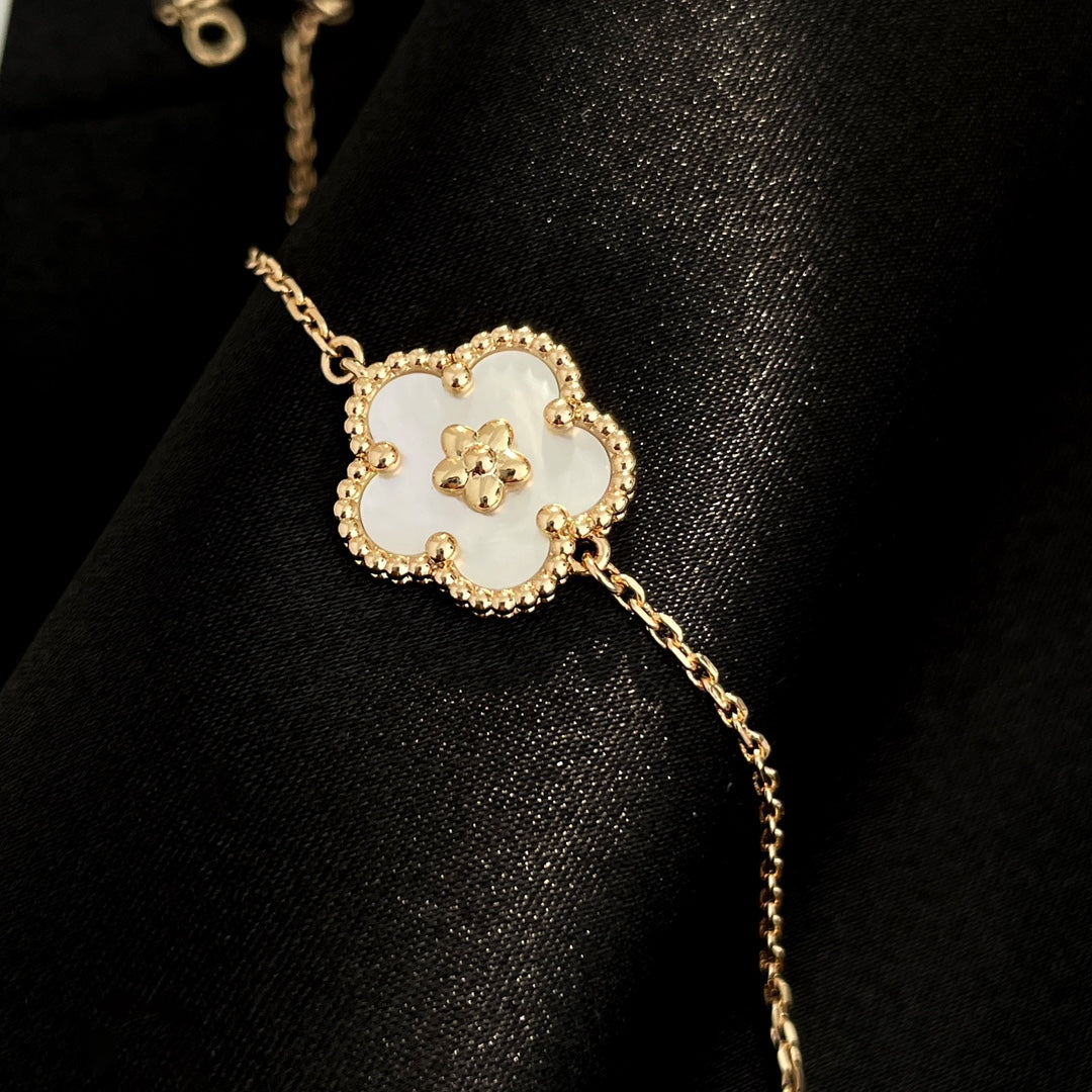[NOVO]ラッキースプリング ローズゴールド モップブレスレット