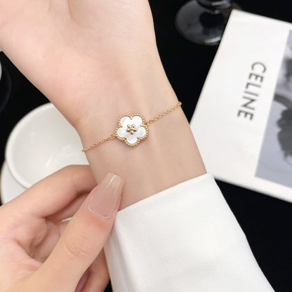 [NOVO]ラッキースプリング ローズゴールド モップブレスレット