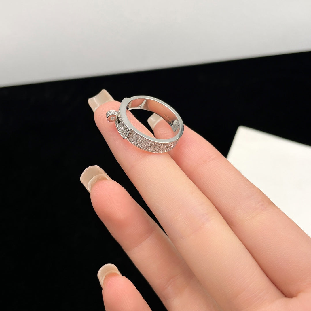 [GALE]KELLY SILVER DIAMOND RING