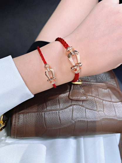 [GALE]FORCE 10 HALF DIAMOND PINK GOLD RED CORDERI LARGE AND MEDIUM MODEL