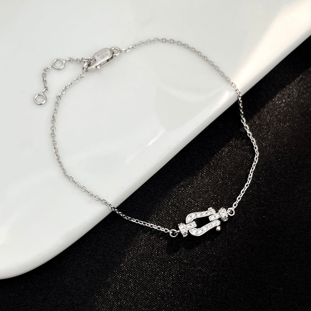 [GALE]FORCE 10 FULL DIAMOND BUCKLE CHAIN LINK MINI MODEL