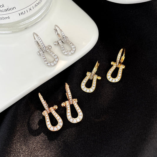 [GALE]FORCE 10 FULL DIAMOND DROP EARRINGS MEDIUM MODEL